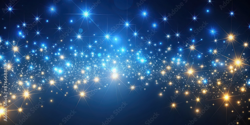 Abstract portrayal of tiny, luminous lights set against a deep blue backdrop resembling stars or distant galaxies Abstract portrayal of tiny, luminous lights set against a deep blue backdrop resembling stars or distant galaxies