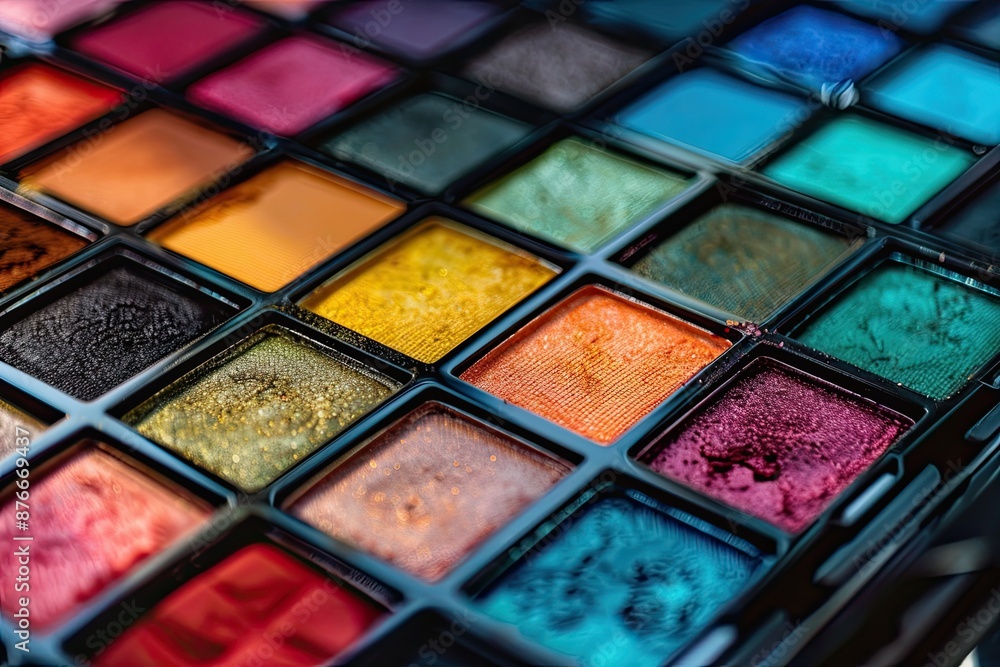 Naklejka premium make up palette