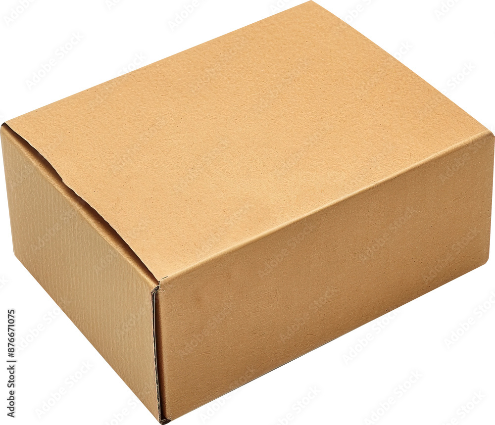 Cardboard box isolated on transparent background. PNG Cardboard box isolated on transparent background. PNG