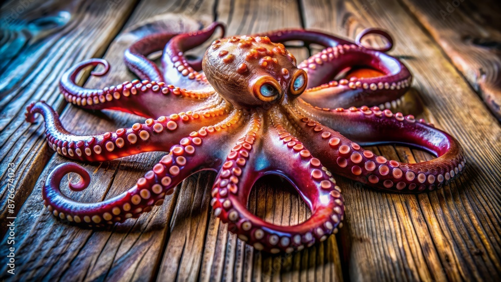 Fototapeta premium A Beautiful Octopus With Vibrant Colors And Unique Patterns.