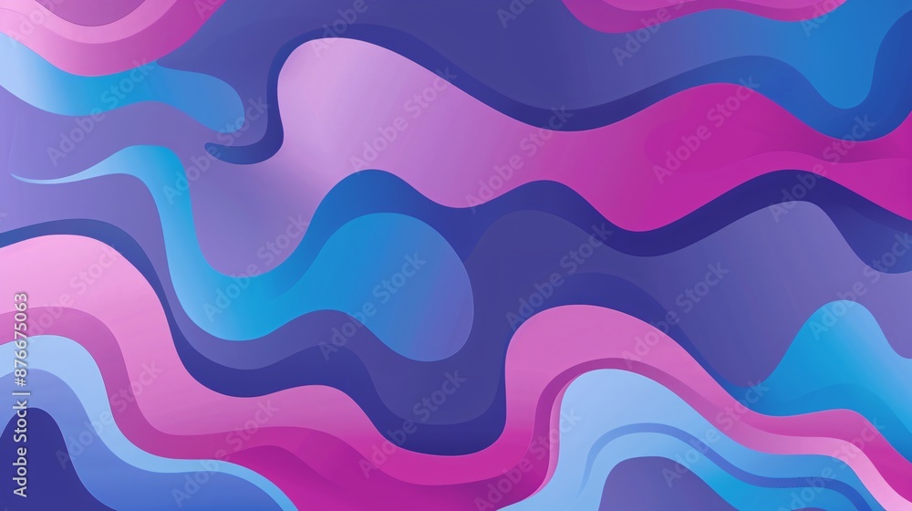Obraz premium Abstract Wavy Background with Vibrant Colors