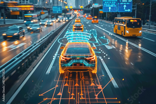 Modern urban roads, intelligent vehicle autonomous driving