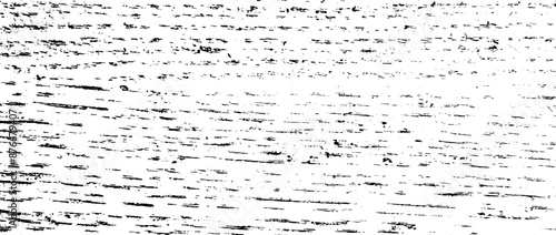 Black grunge wood texture. Grainy wooden overlay background. Distressed bark surface with dust, sand, particles, specks, speckles. Rough dirty stump backdrop of floor, fence. Vector
