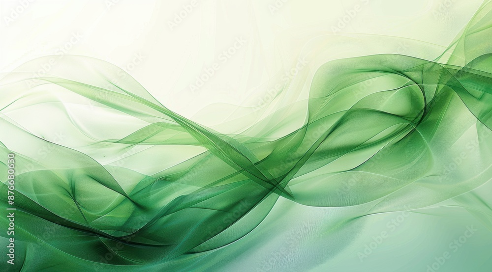Dynamic abstract green and white wave patterns creating a fluid and energetic visual experience, ideal for contemporary art and modern design projects Dynamic abstract green and white wave patterns creating a fluid and energetic visual experience, ideal for contemporary art and modern design projects