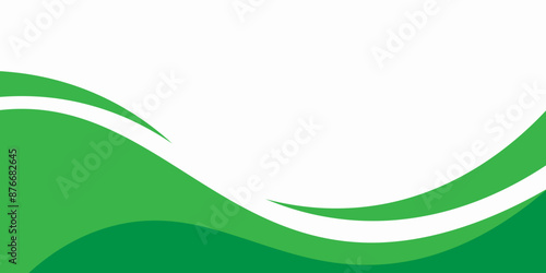 Modern green background. Graphic design pattern background template with dynamic wave shapes.arts