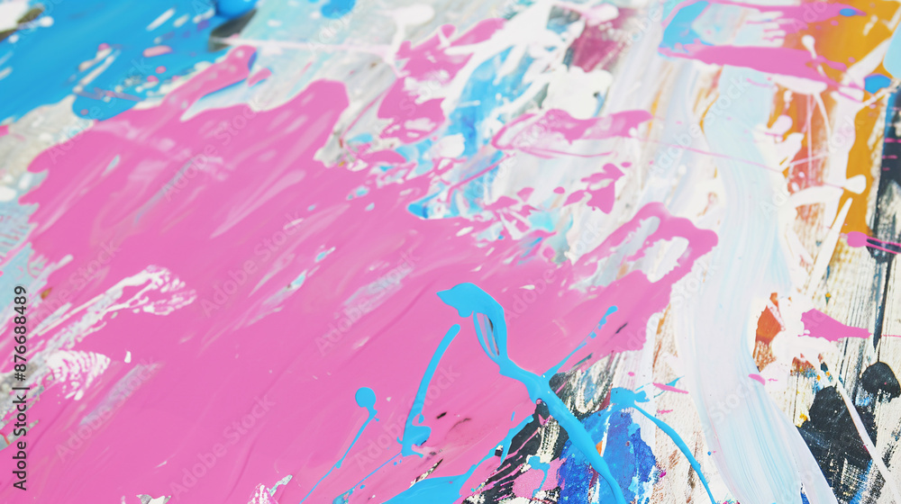Abstract Colorful Paint Splashes Abstract Colorful Paint Splashes