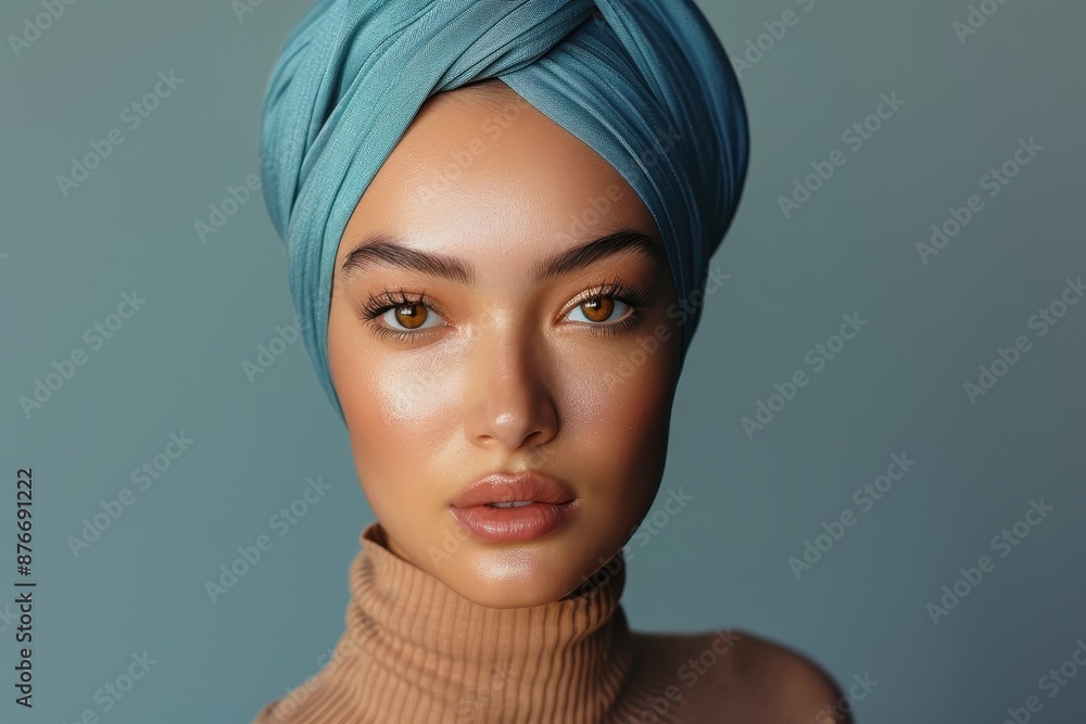 Woman in Turban with Pensive Expression Woman in Turban with Pensive Expression