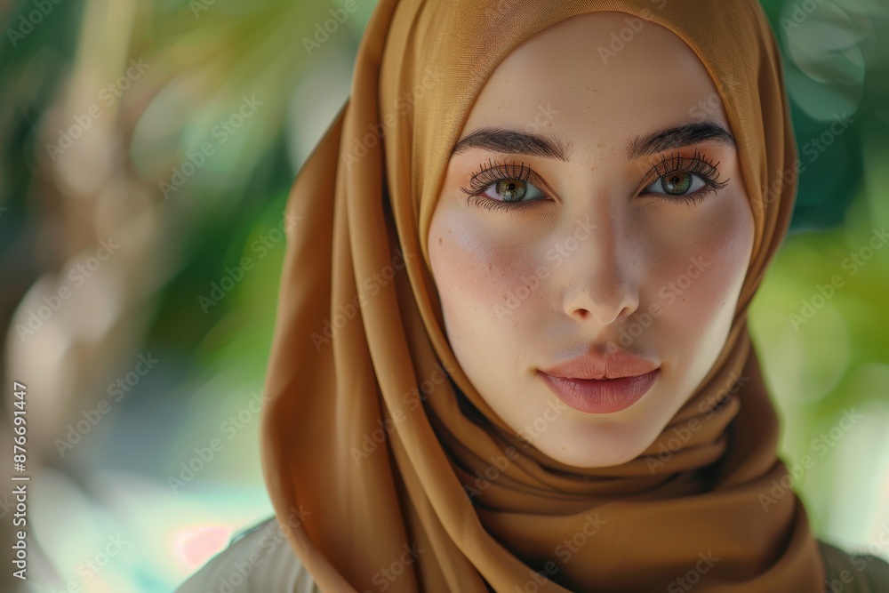 Close-Up Portrait of a Woman Wearing a Hijab Close-Up Portrait of a Woman Wearing a Hijab