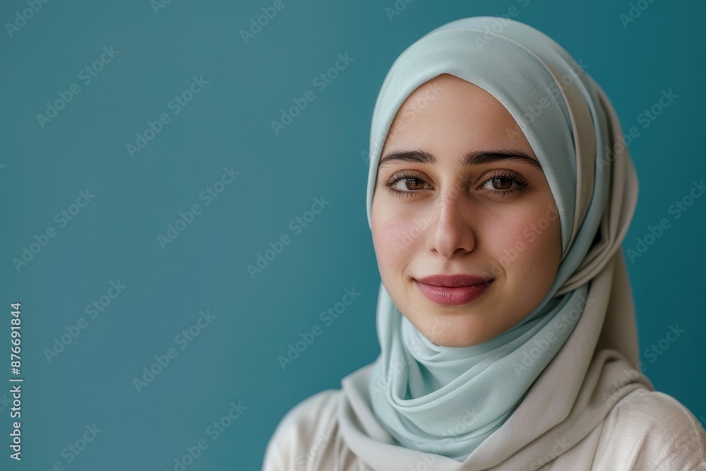 Portrait of a Young Woman in a Headscarf Portrait of a Young Woman in a Headscarf
