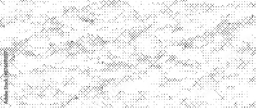 Pixelated grain texture bitmap. Dither grunge background. Abstract dotted glitchy pattern. Video game screen wallpaper. Comic halftone overlay. Retro pixel art backdrop. Rough speckles effect vector