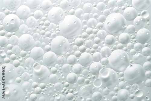 Wallpaper Mural Bubble texture background vector illustration, round and spherical air-filled surface. Torontodigital.ca