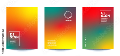 set template Rainbow Blur Blend Abstract Background For banner, flyer, covers, wallpapers, brands, social media and other mobile projects