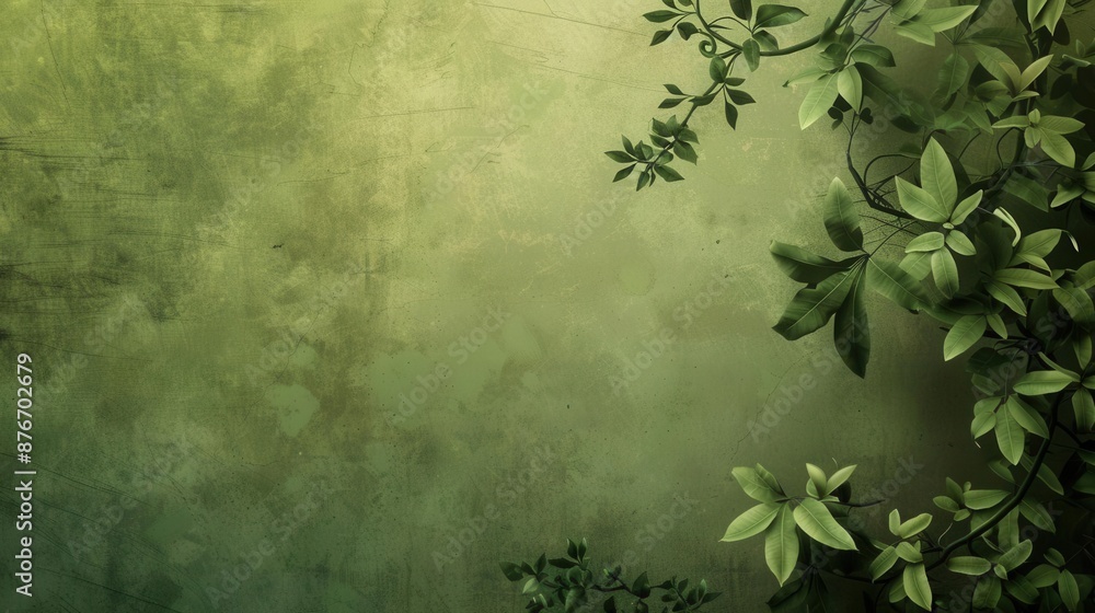 Tranquil Olive Green Background. Minimalist nature-inspired concept Tranquil Olive Green Background. Minimalist nature-inspired concept