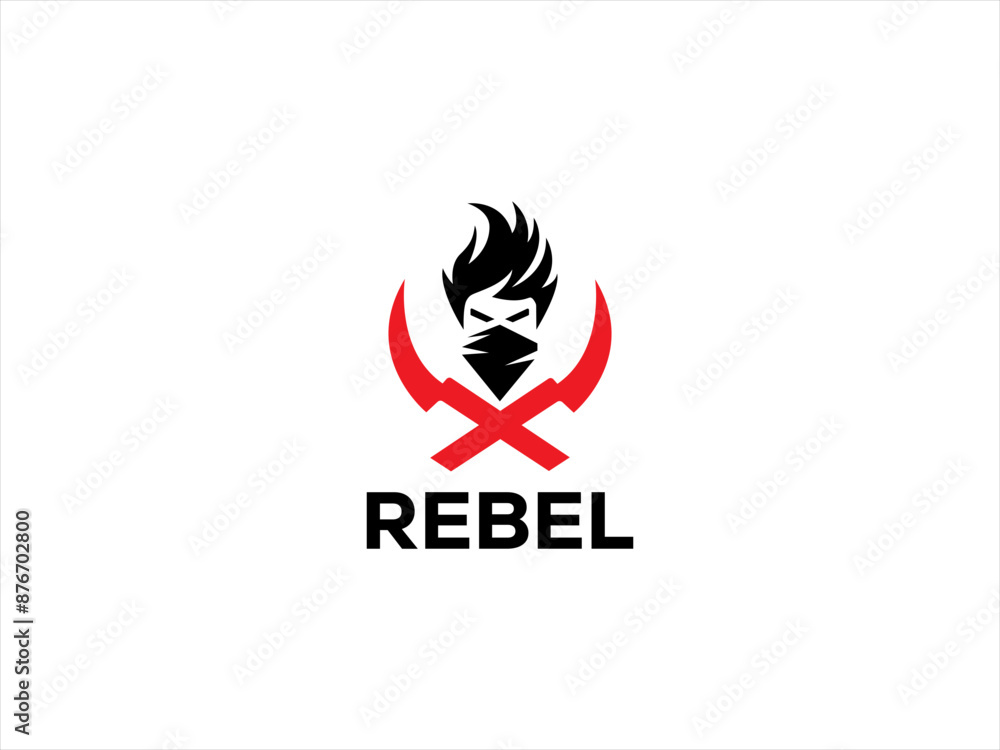 The logo features a strong, dynamic symbol that conveys rebellion and non conformity. The logo features a strong, dynamic symbol that conveys rebellion and non conformity.