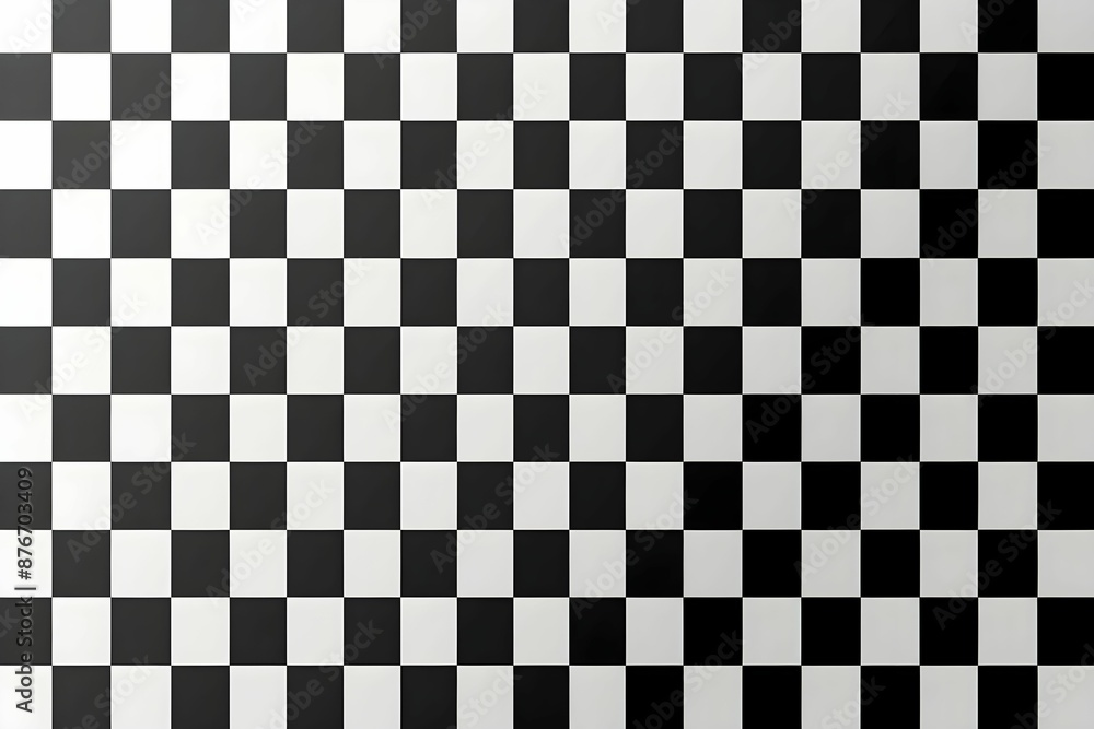 Fototapeta premium Checkered texture background vector illustration, square grid and uniform pattern.