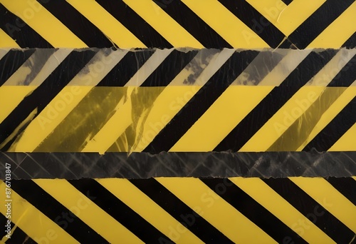 Wallpaper Mural hazard warning tape Torontodigital.ca