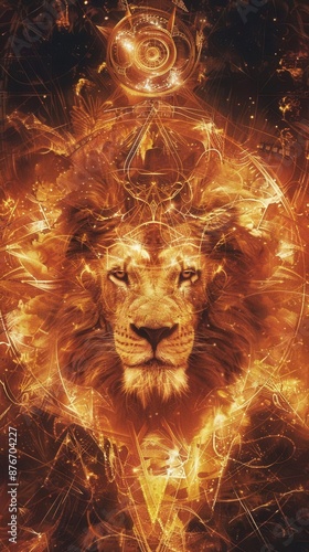 Majestic Lion of Judah. Regal and powerful concept photo