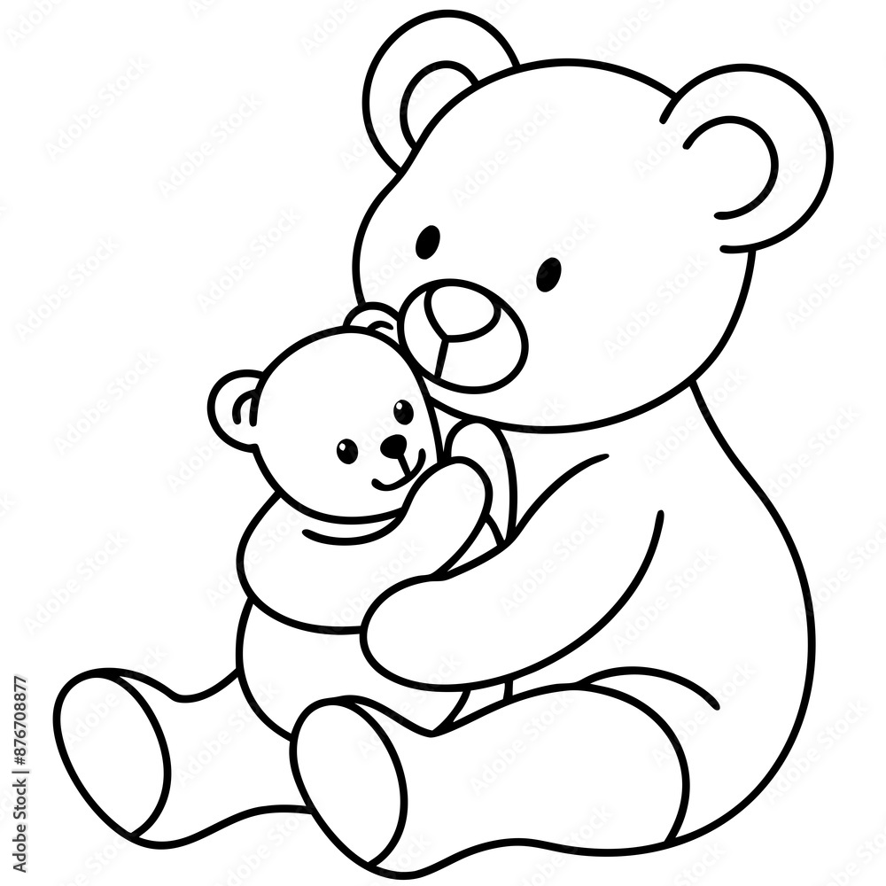 Cute Teddy Bear Vector Design for Kids' Graphics
Adorable Bear Hug Illustration in Clean Line Art. Cute Teddy Bear Vector Design for Kids' Graphics
Adorable Bear Hug Illustration in Clean Line Art.
