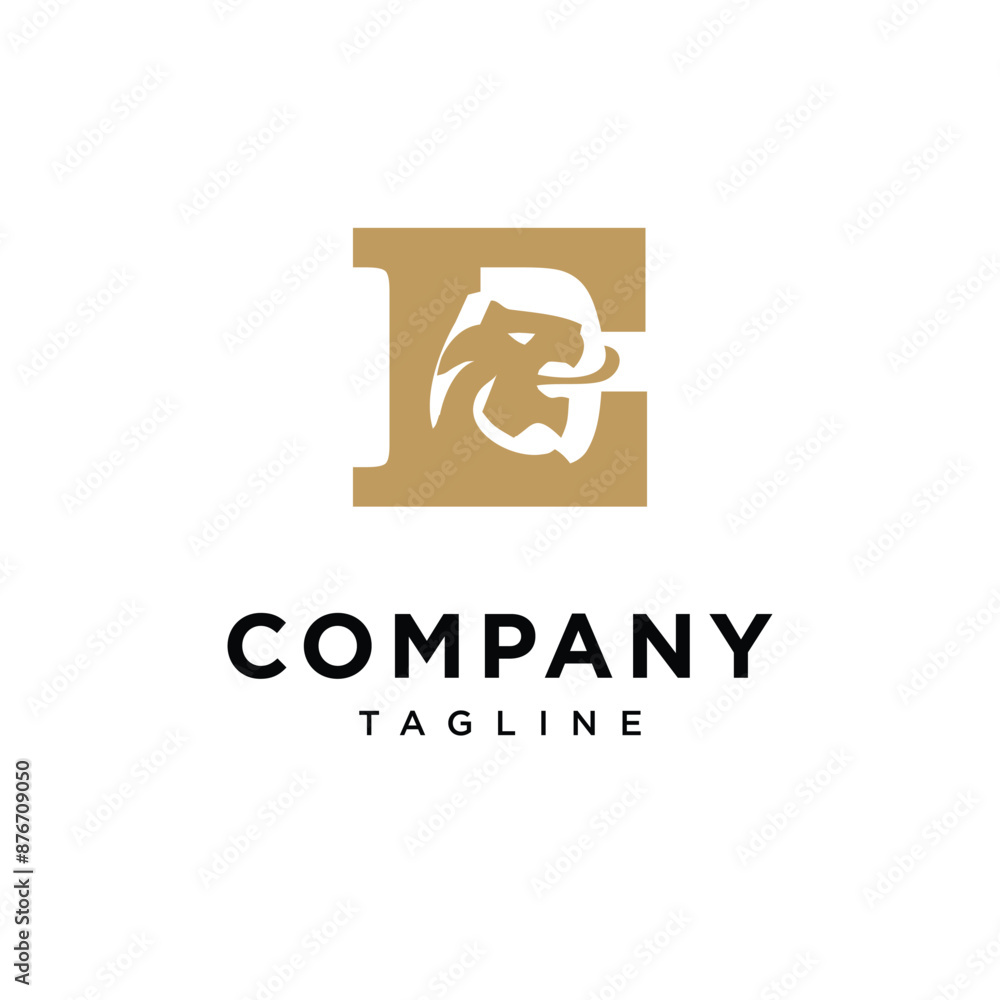 Letter E Lion Elegant Logo icon vector template Letter E Lion Elegant Logo icon vector template