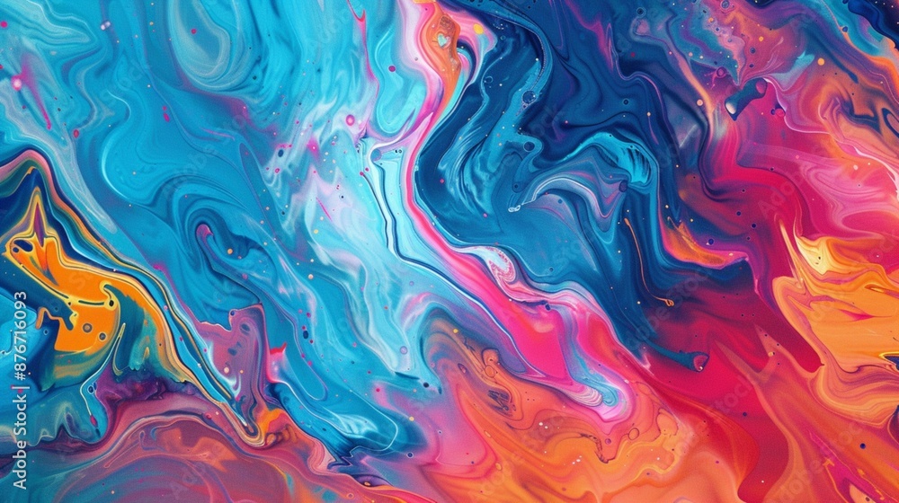 colorful mix of flowing paint. mixed. on canvas texture cloth. abstract background Artwork, digital painting colorful mix of flowing paint. mixed. on canvas texture cloth. abstract background Artwork, digital painting