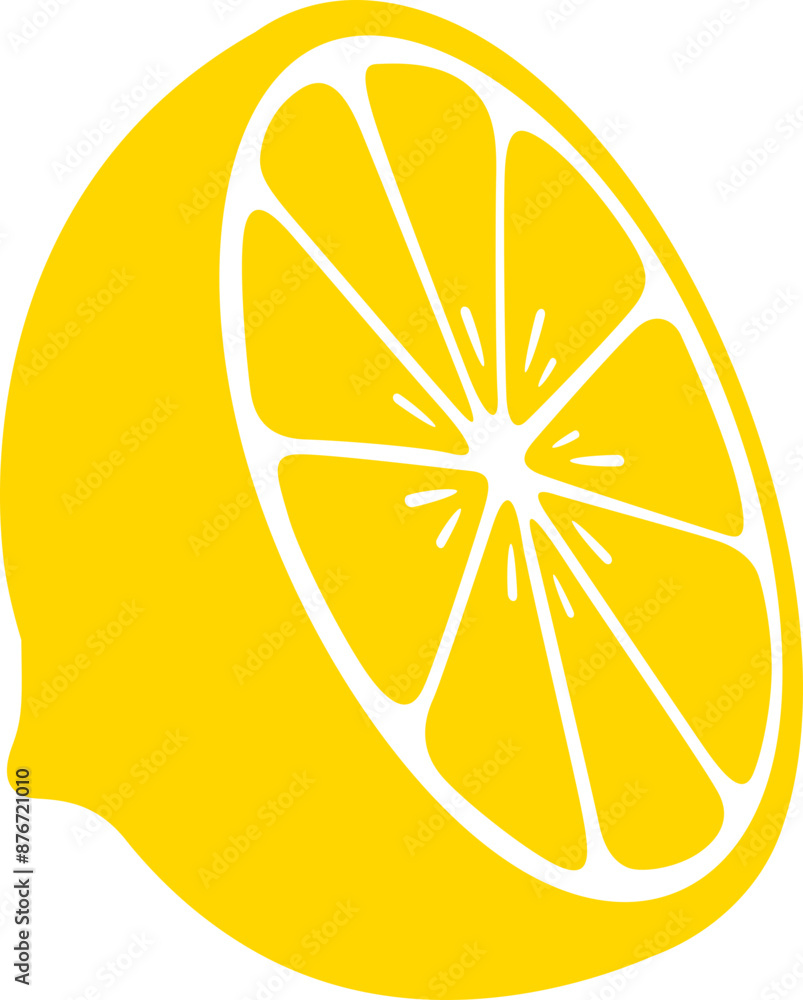 slice of lemon flat icon slice of lemon flat icon