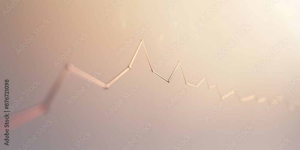 Minimalist depiction of an upward line graph on a soft, neutral backdrop. Minimalist depiction of an upward line graph on a soft, neutral backdrop.