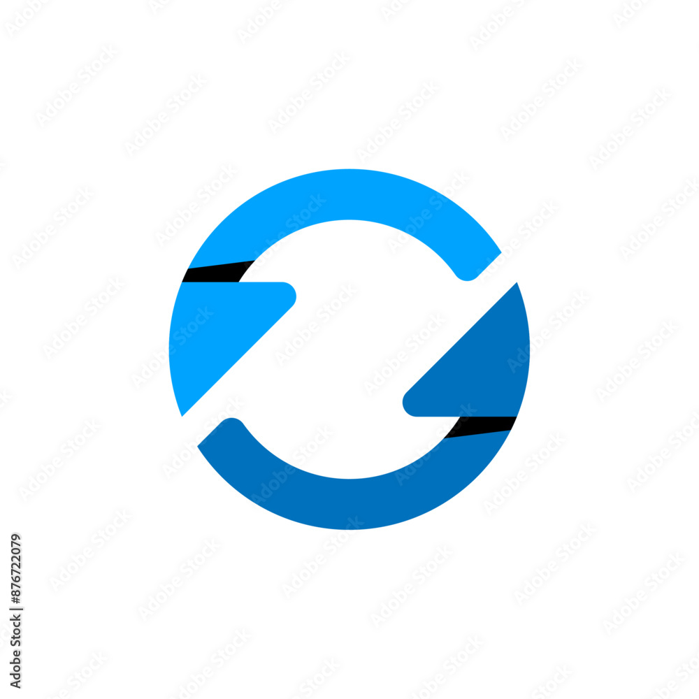 rotating arrow concept illustration flat design icon rotating arrow concept illustration flat design icon