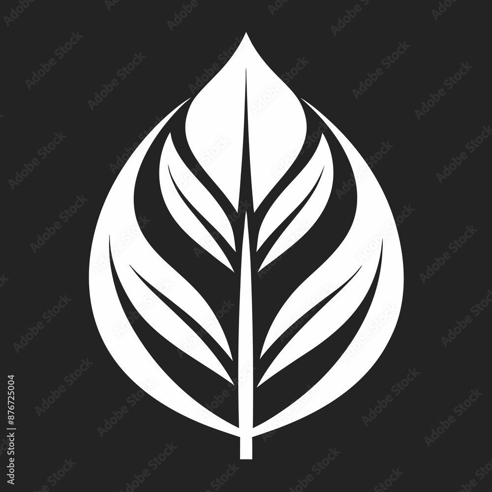 leaf logo icon silhouette vector illustration leaf logo icon silhouette vector illustration