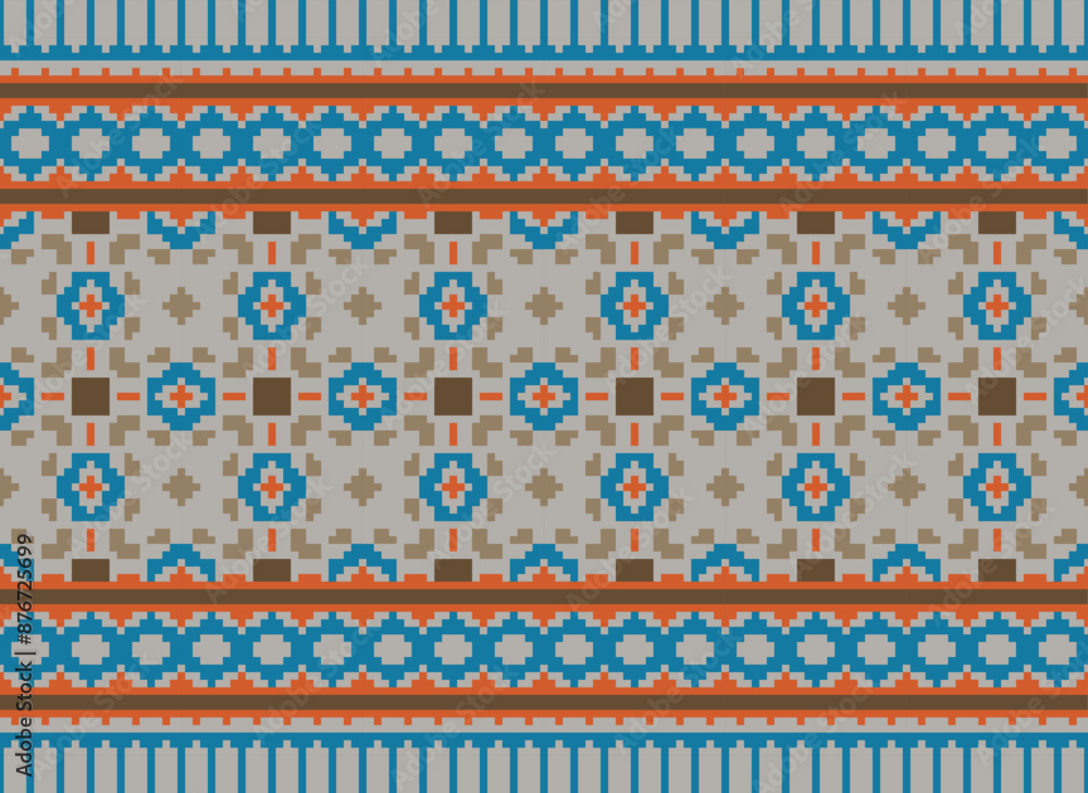 Peruvian american indian pattern tribal ethnic motifs geometric seamless vector fabric background Peruvian american indian pattern tribal ethnic motifs geometric seamless vector fabric background