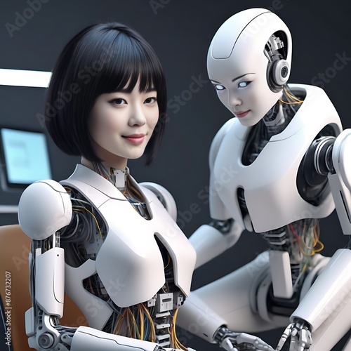 Female humanoid robot