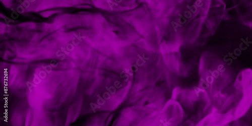 Toxic purple smoke. Abstract background of chaotically mixing puffs of purple smoke on a dark background. Personal vaporizers fragrant steam E-cigarette. Evaporator. Taking Close-up. Vaping.