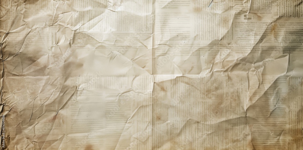 Obraz premium Vintage Newsprint Nostalgia. A newsprint texture high detailed plain background