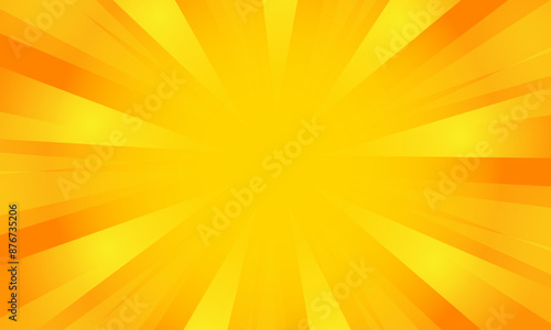 Orange gradient ray burst dot style background vector design