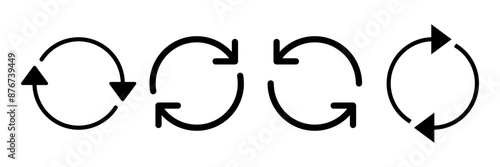 Refresh icon vector isolated on white background. Reload icon vector. Update icon. convert icon