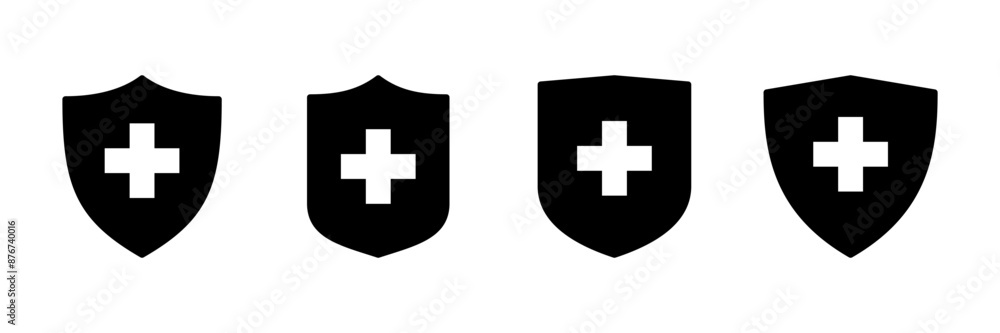 Health insurance icon vector isolated on white background. Insurance health document icon Health insurance icon vector isolated on white background. Insurance health document icon