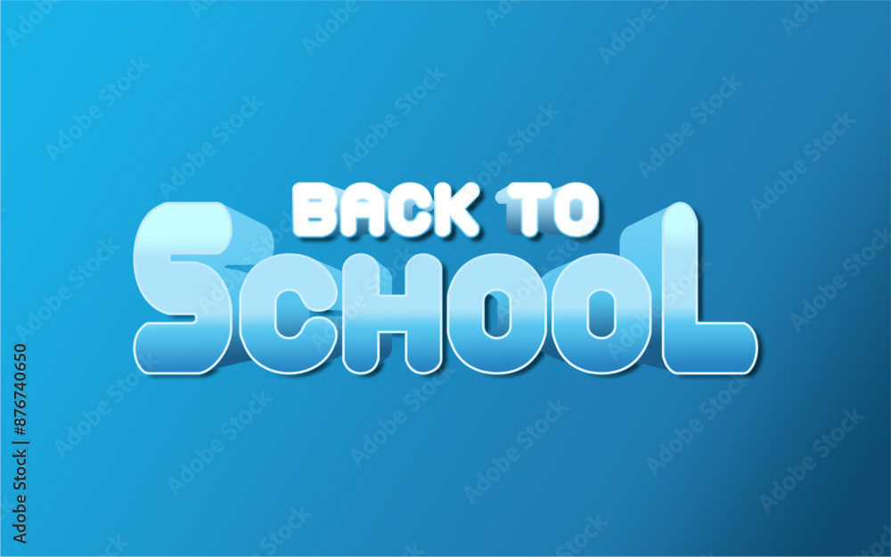 Back to school banner or background, Text Effect Back To School Back to school banner or background, Text Effect Back To School