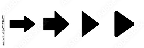 Arrow icon vector isolated on white background. Arrow symbol. Arrow vector icon