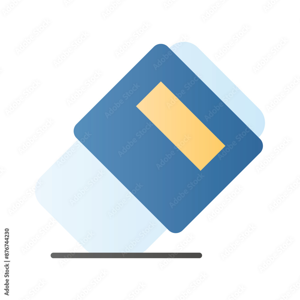 An eraser icon, ideal for digital, educational, and artistic applications, available in various styles An eraser icon, ideal for digital, educational, and artistic applications, available in various styles