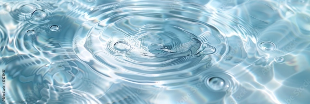 Defocused Blurred Transparent Blue Colored Clear Calm Water Surface Texture with Splashes and Bubbles: Trendy Abstract Nature Background, Water Waves in Sunlight with Copy Space Defocused Blurred Transparent Blue Colored Clear Calm Water Surface Texture with Splashes and Bubbles: Trendy Abstract Nature Background, Water Waves in Sunlight with Copy Space
