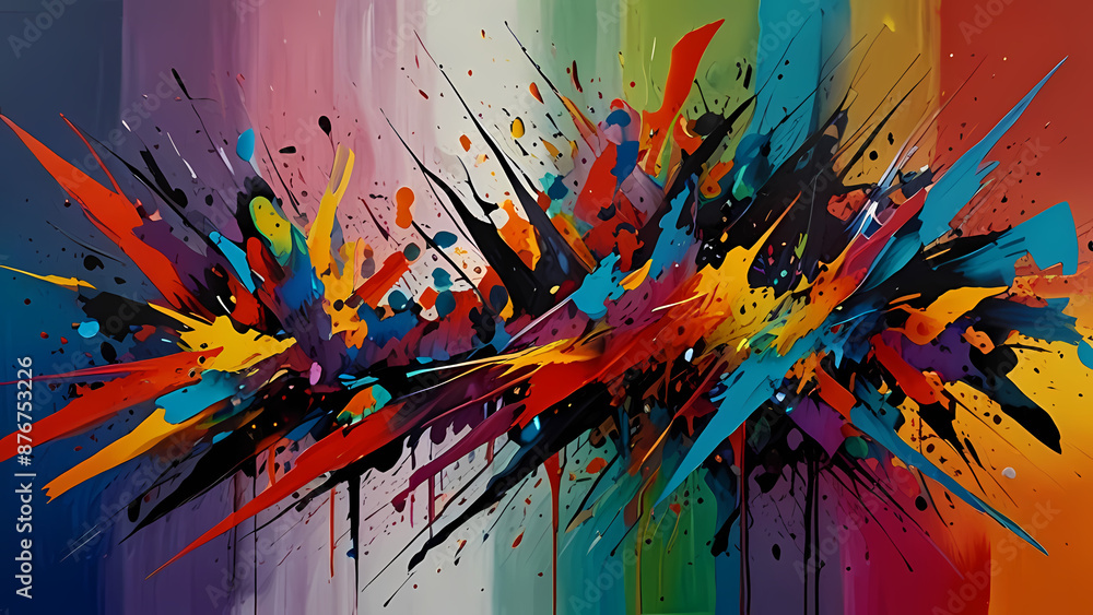 Abstract piece that explores Chromatic Chaos Abstract piece that explores Chromatic Chaos