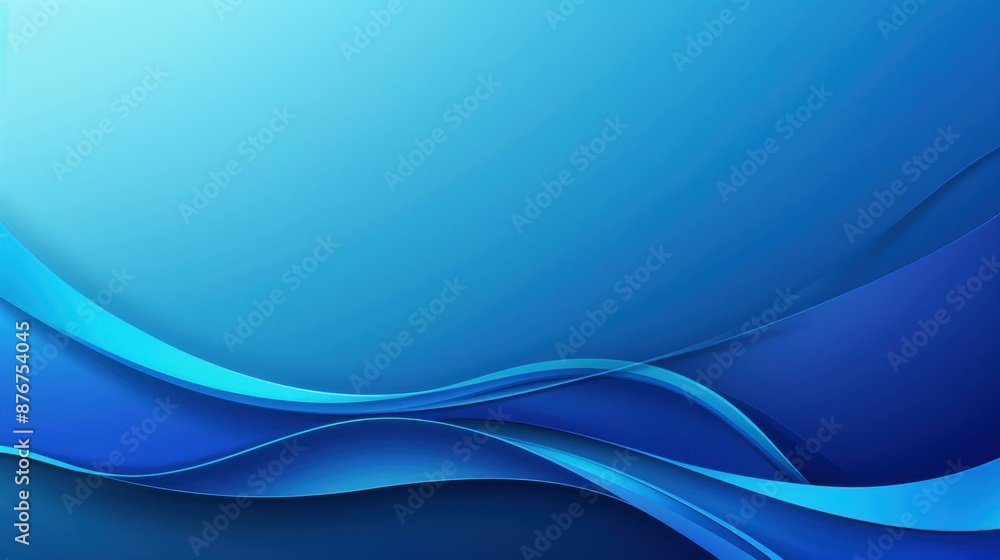 Fototapeta premium Blue gradient background with a smooth finish.