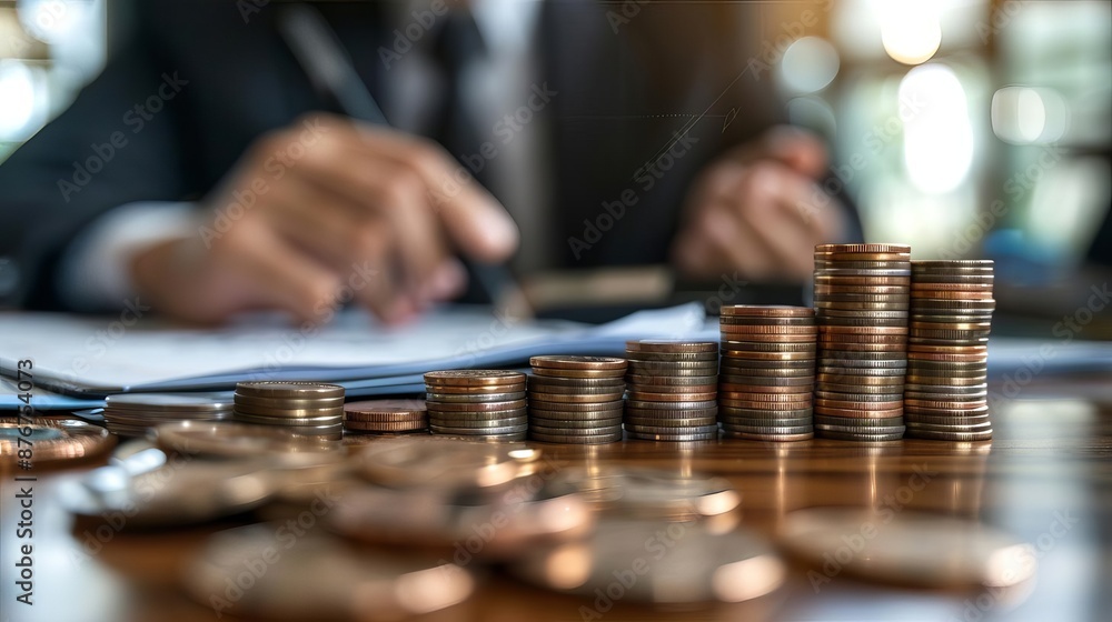 Portfolio diversification, balanced asset allocation, financial advisor discussing investments, clear focus, high-resolution Portfolio diversification, balanced asset allocation, financial advisor discussing investments, clear focus, high-resolution
