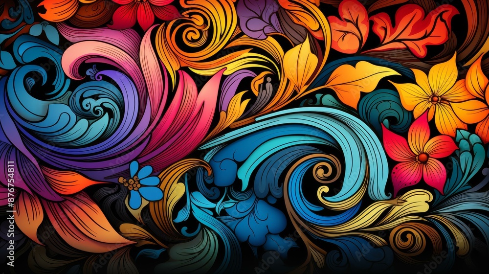 Unique batik design with detailed patterns and vivid colors, perfect for highquality illustrations. Unique batik design with detailed patterns and vivid colors, perfect for highquality illustrations.