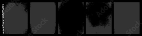 Vektor Set dunkle Grunge Hintergründe