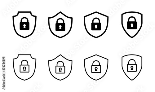 Security icon set. protection icon. privacy. vpn