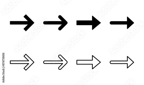 Arrow icon set. Arrow symbol. Arrow sign for your web design.