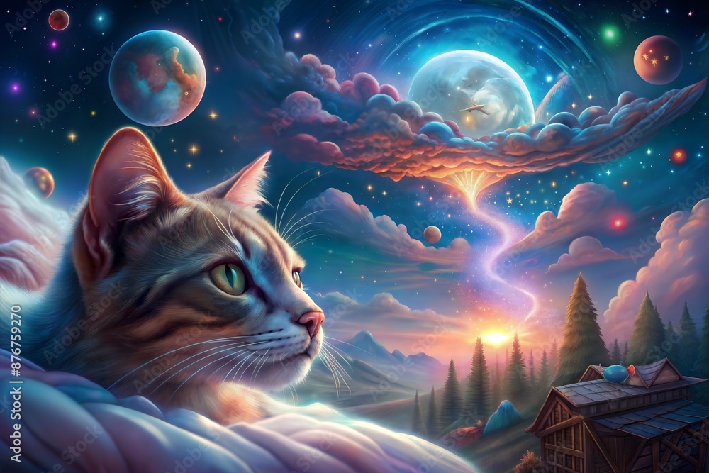 cat on the moon cat on the moon