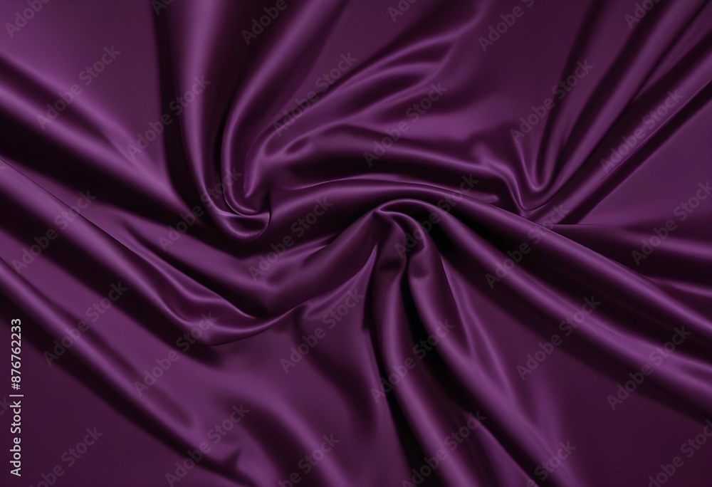 Obraz premium deep purple satin velvet wavy drapery texture sample background