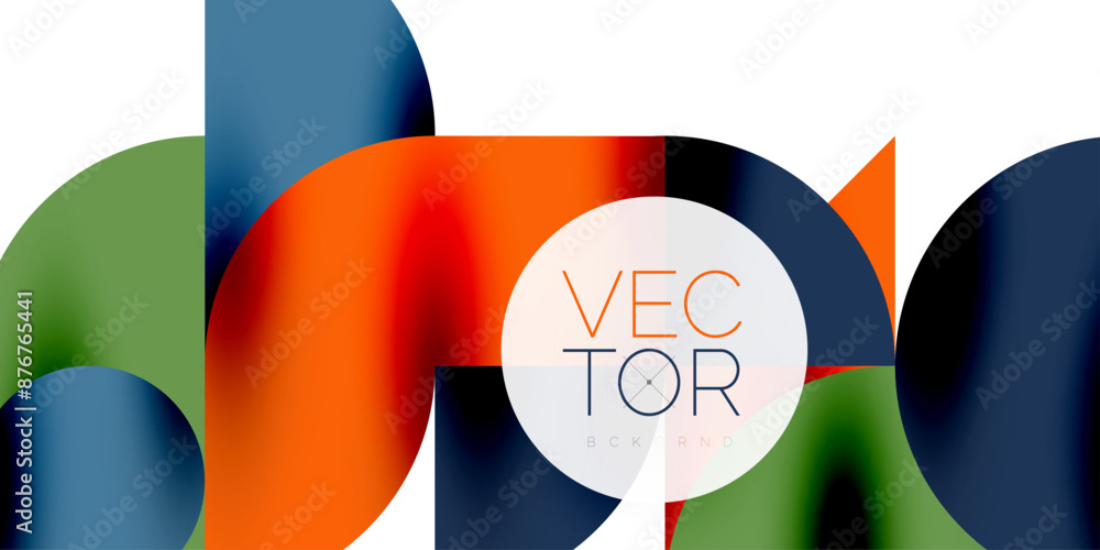 Shadow effect shiny circles and round triangles geometric modern art. Vector Illustration For Wallpaper, Banner, Background, Card, Book Illustration, landing page Shadow effect shiny circles and round triangles geometric modern art. Vector Illustration For Wallpaper, Banner, Background, Card, Book Illustration, landing page