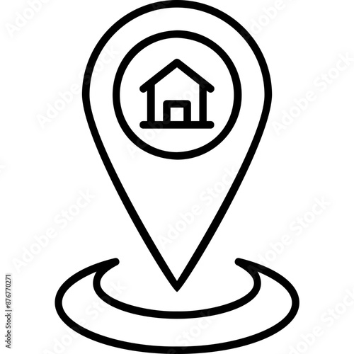 Real Estate Location Icon